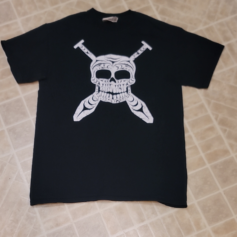 Black Skull Graphic Men's T-Shirt
